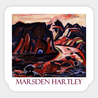 Valley Road (1920) by Marsden Hartley Sticker